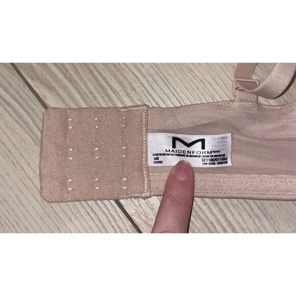 Maidenform Self Expressions SE1186 Womens Perfect Lift Push Up Bra UW 38D Beige - Picture 6 of 6